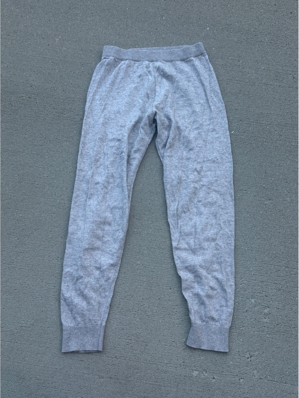 Women’s Christy Dawn Gray Organic Cotton and Alpaca Knit Pants Medium